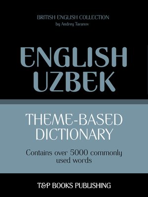 cover image of Theme-Based Dictionary